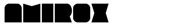 Amirox font preview